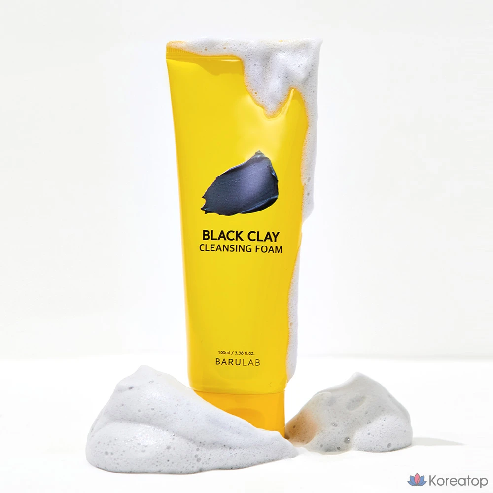 Очищающая пенка для лица Barulab с черной глиной, 100 мл, 1 шт.