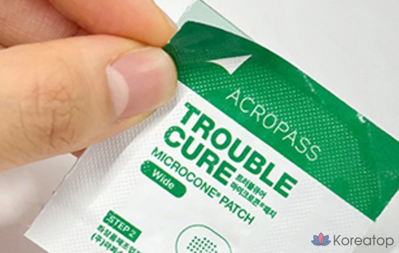 Набор из 3 микроконусных пластырей Acropass Trouble Cure Microcone Patch + 3 очищающих средства для кожи., фото 4