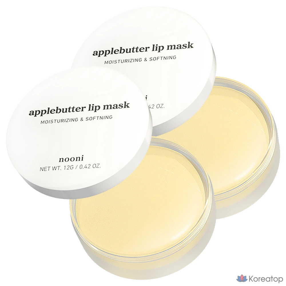 Маска для губ Nuni с маслом яблока, 12 г, 1 упаковка, 2 упаковки