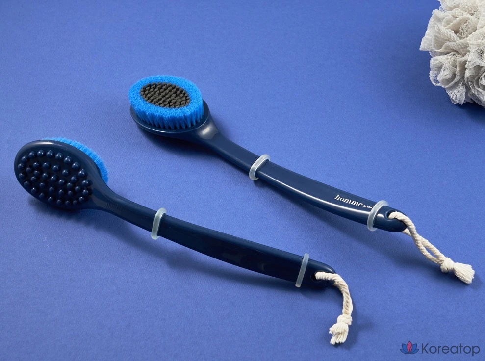 Универсальная щетка для тела Akei Derma+ Homme, темно-синяя, 1 шт., 3 шт., фото 9