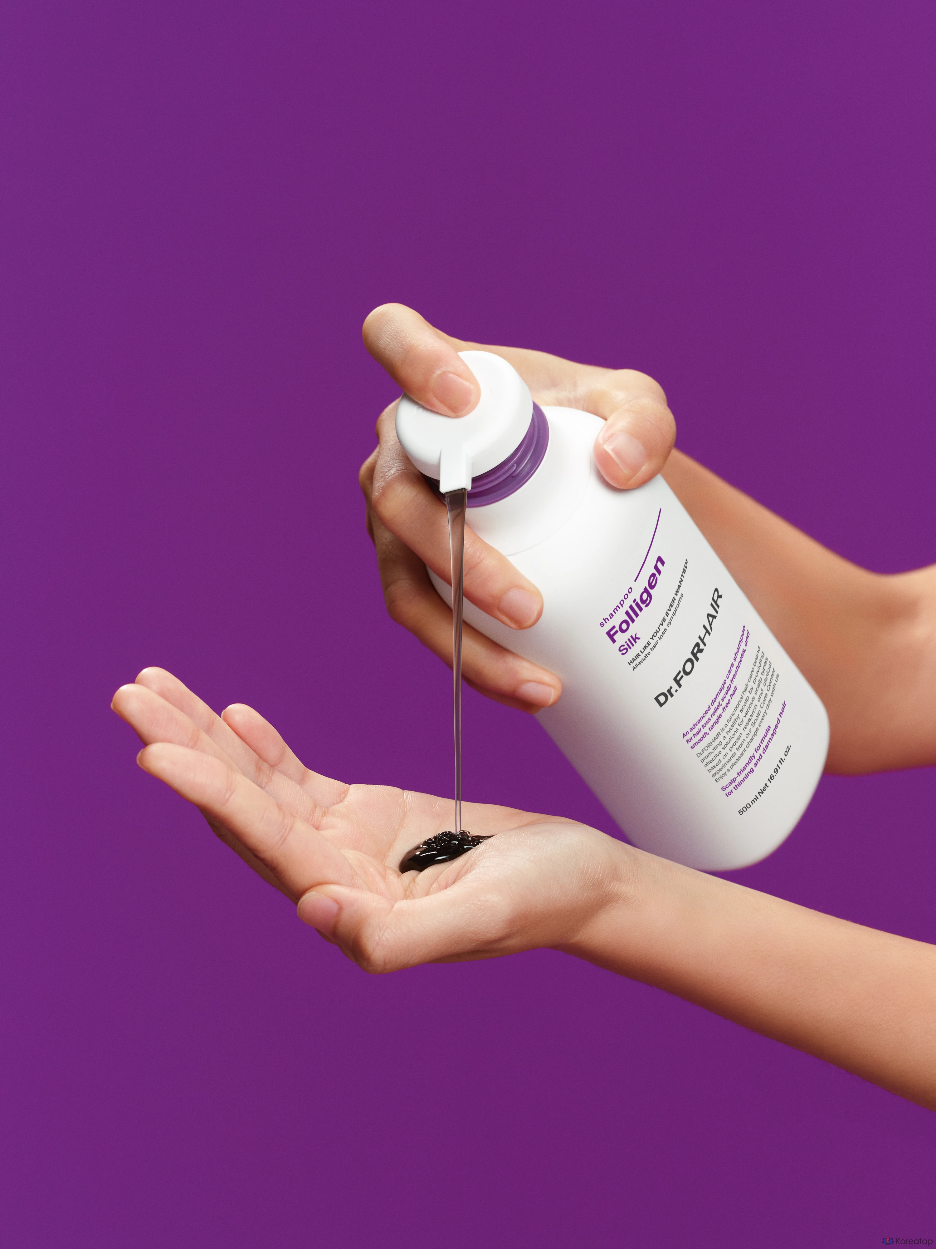 Шампунь Doctor For Hair Damaged Hair Care Hair Loss Polygen Silk, 500 мл, 1 шт., фото 5