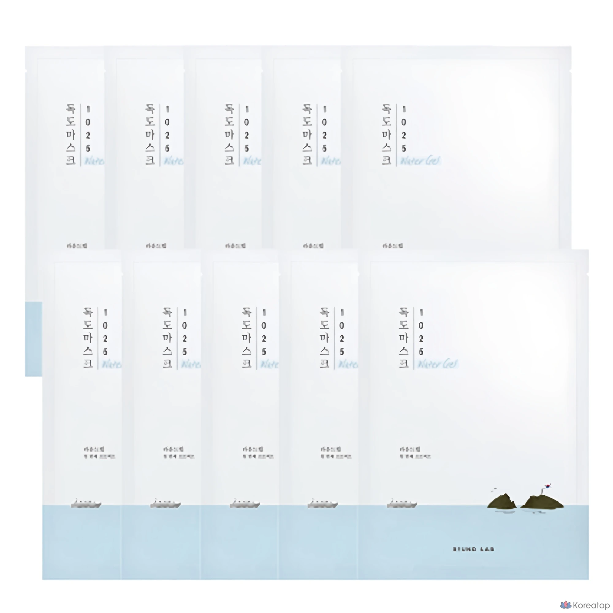 Увлажняющая гелевая маска Round Lab 1025 Dokdo, 30 мл, 1 упаковка, 10 штук.