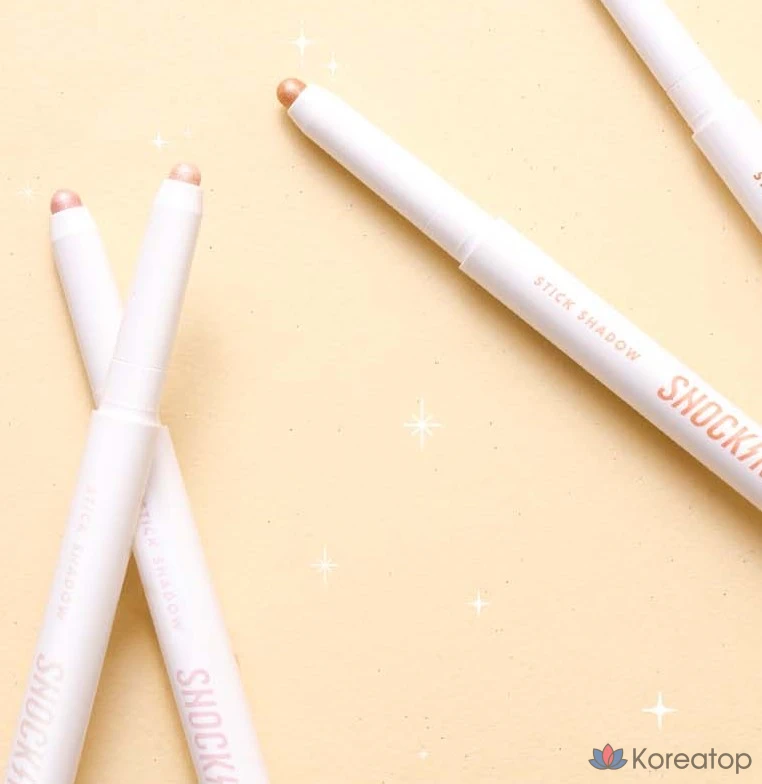 Тональные тени-карандаш Tony Moly The Shocking Color Fixing Stick Shadow, оттенок 04 Milky White, 1 шт., фото 7