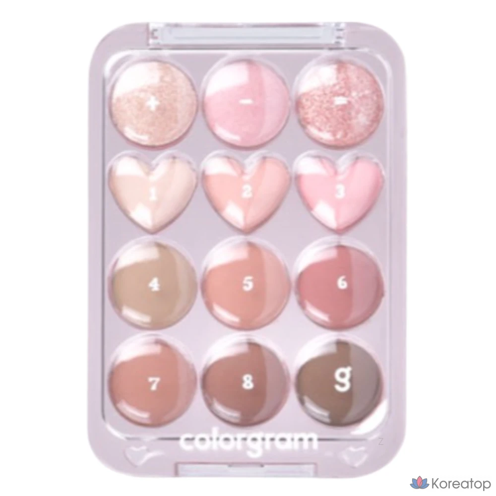 Палетка теней для век Colorgram Eye Real Eye Palette, 02 PINK, 1 шт.