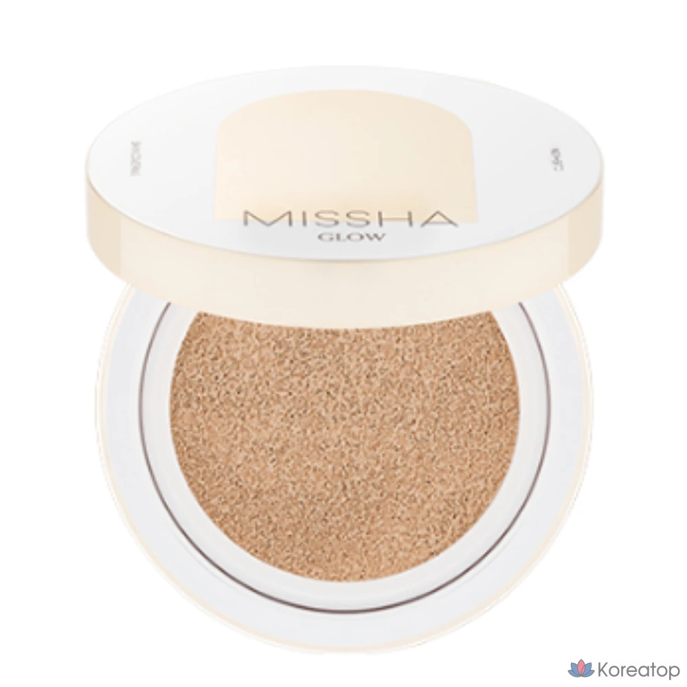 Тональный крем-кушон Missha Glow Cushion Foundation Light, 13 г, 21 оттенок ваниль, 1 шт.
