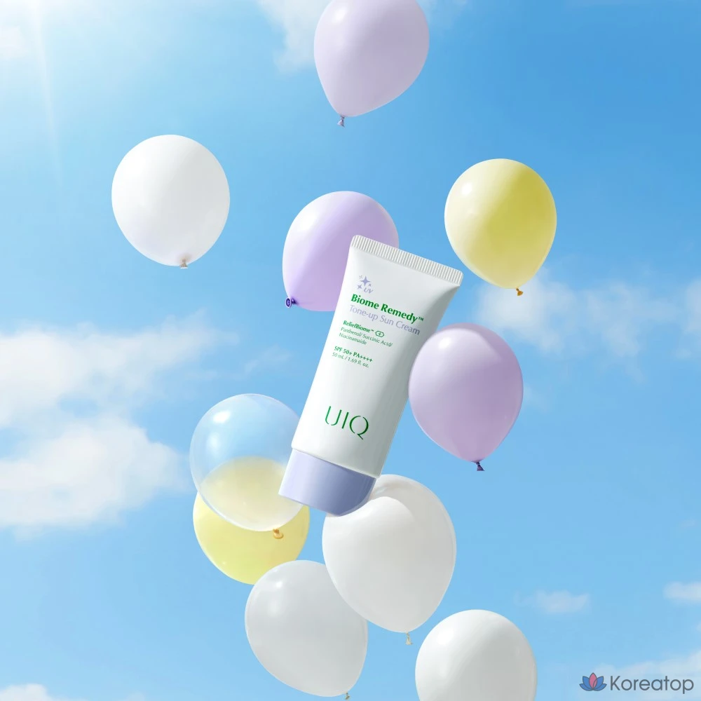 Солнцезащитный крем UIQ Biome Remedy Tone-Up (фиолетовый), 20 мл, 1 шт.