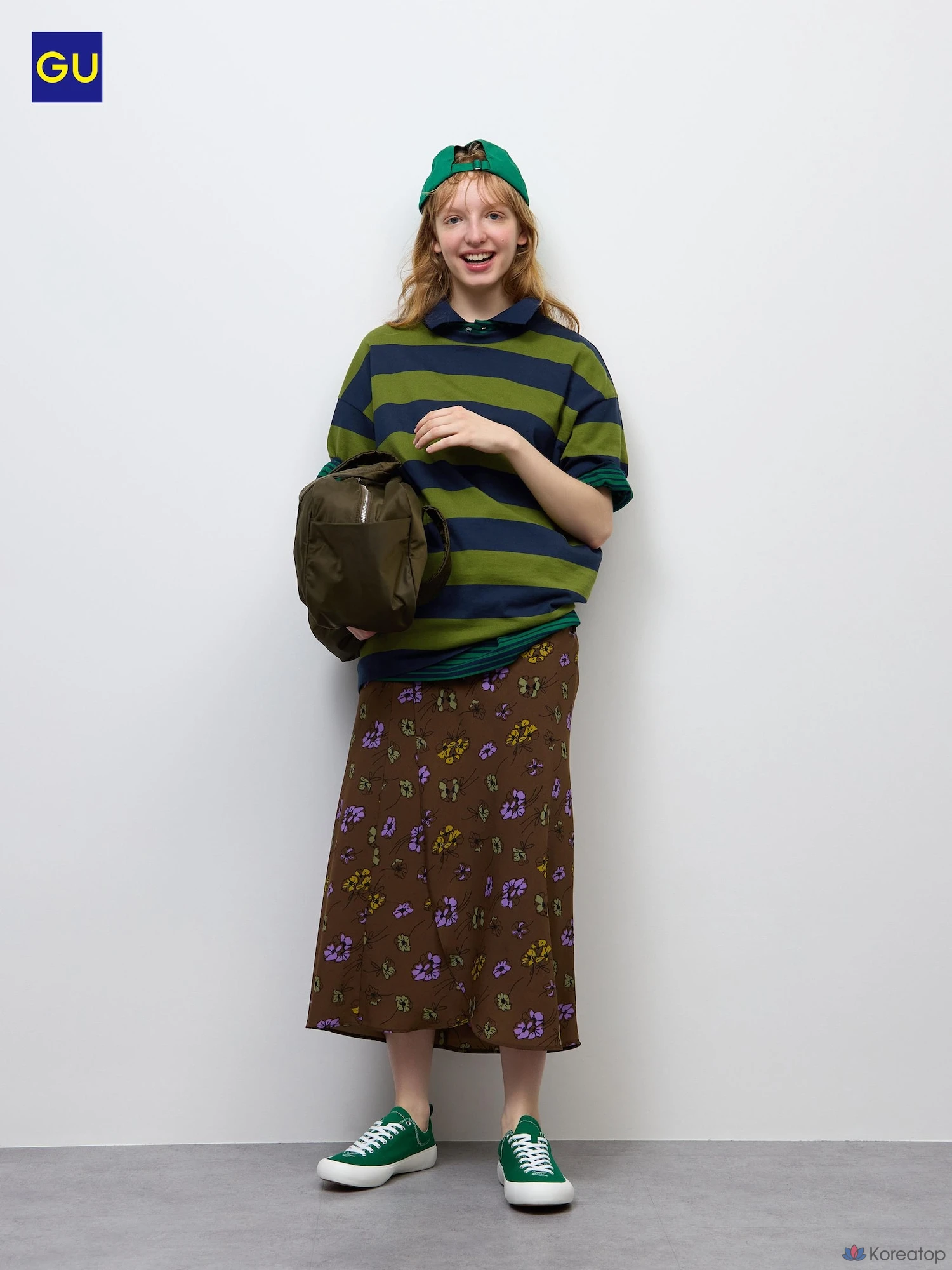 Юбка длинная Uniqlo Flower Print Long Skirt