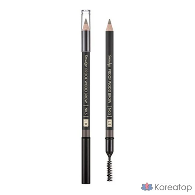 Тушь для бровей Missha Smudgeproof Wood Brow, черная, 1 шт.