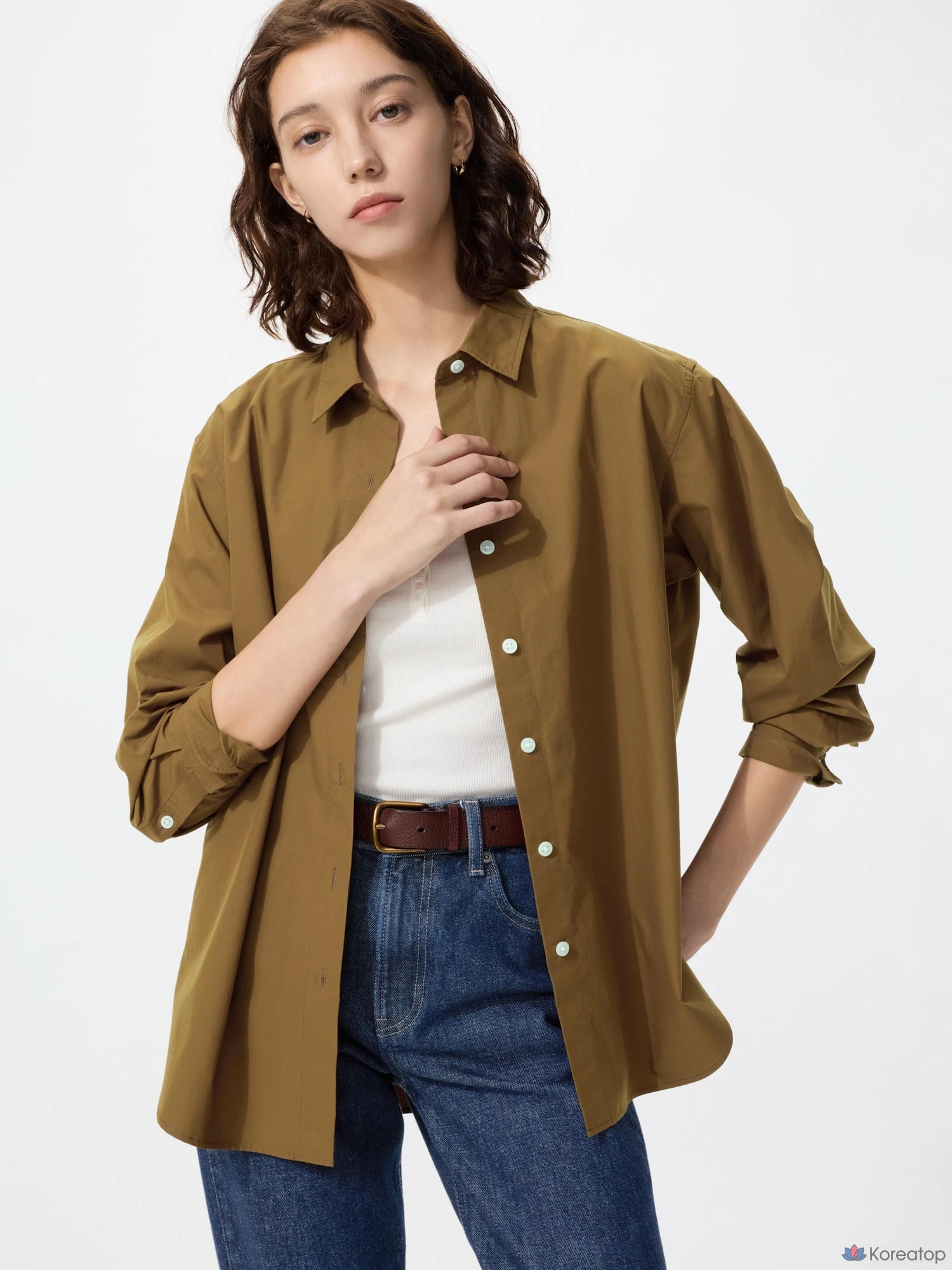 Рубашка Uniqlo Cotton Shirt