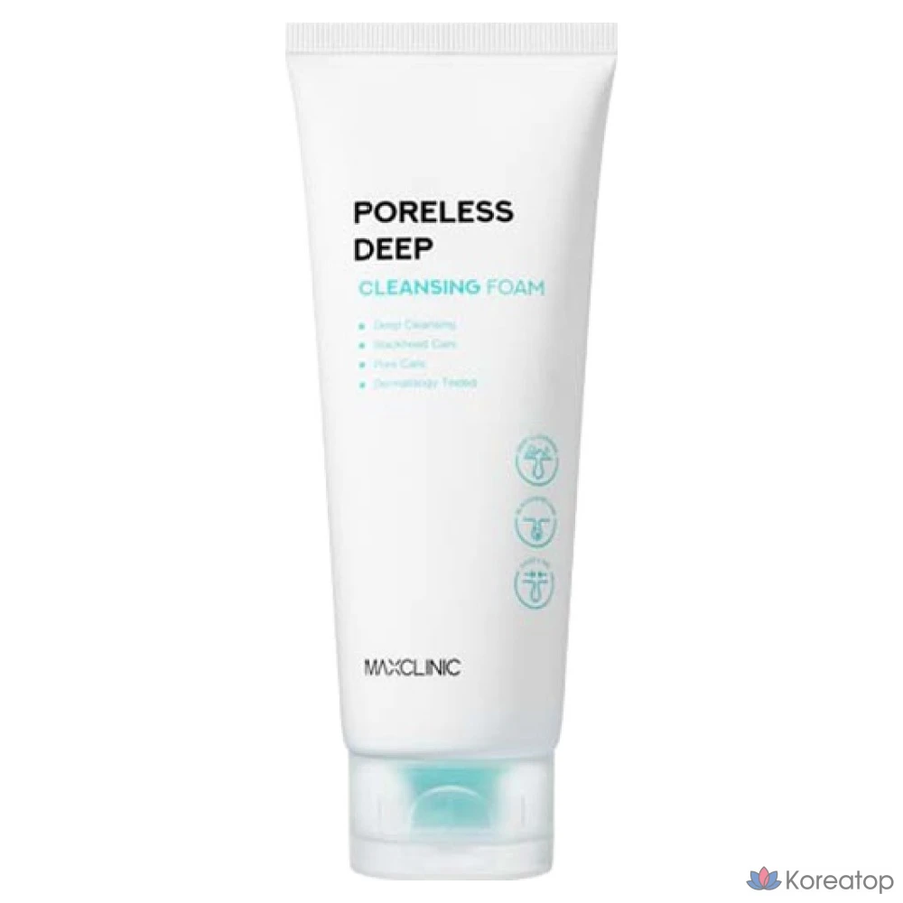 Пенка для глубокого очищения кожи MAXCLINIC Poreless, 150 г, 1 шт.