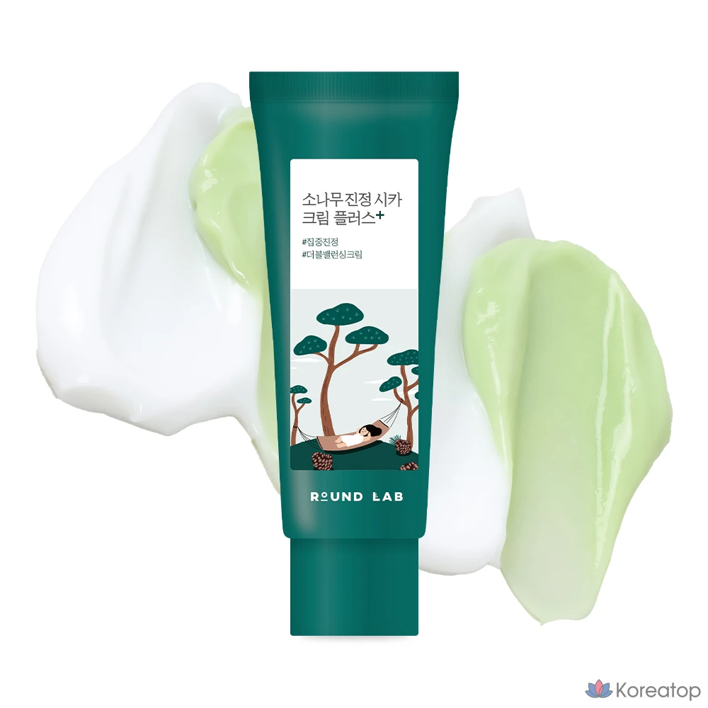 Успокаивающий крем Round Lab Pine Calming Cica Cream Plus, 1 шт., 60 мл