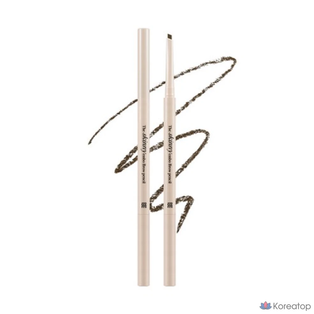 Карандаш для бровей MERZY the Skinny Embo 0,07 г, SB1 темно-коричневый, 1 шт.