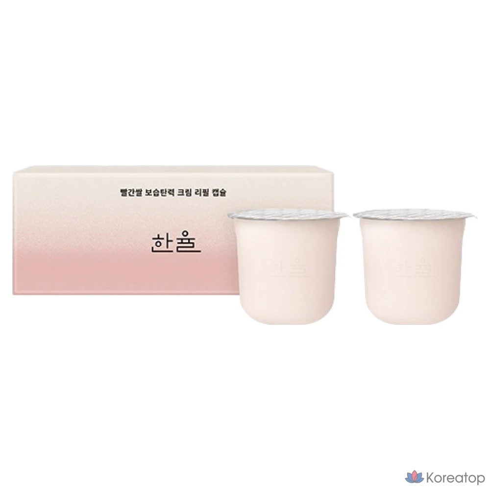 Увлажняющий крем для повышения эластичности кожи HANYUL с красным рисом, сменный блок, 30 мл x 2 шт., 60 мл, 1 шт.