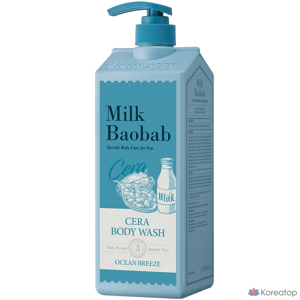 Гель для душа Milk Baobab Sera Ocean Breeze, 1,2 л, 1 шт.