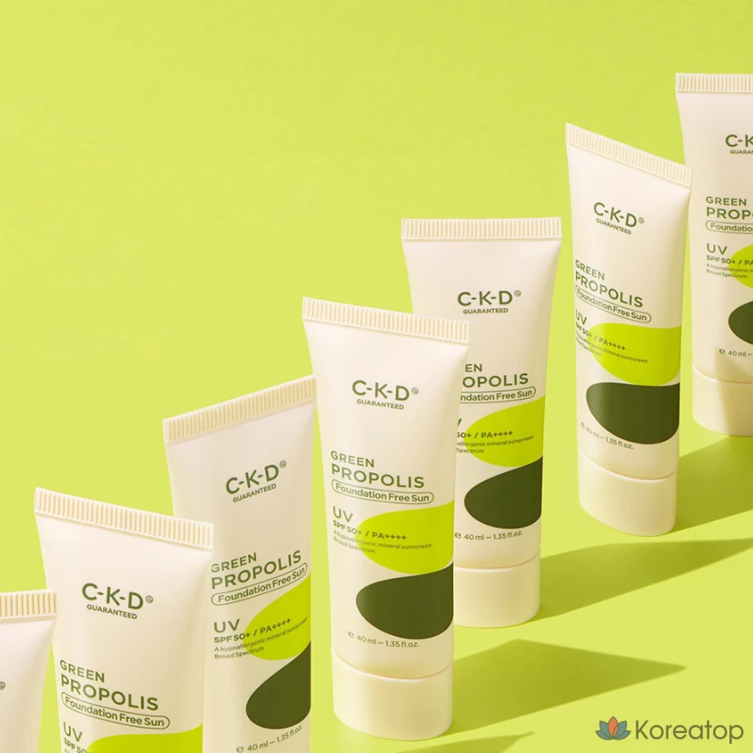 CKD Green Propolis Foundation Free Sunscreen SPF50+ PA++++, 40 мл, 1 шт.