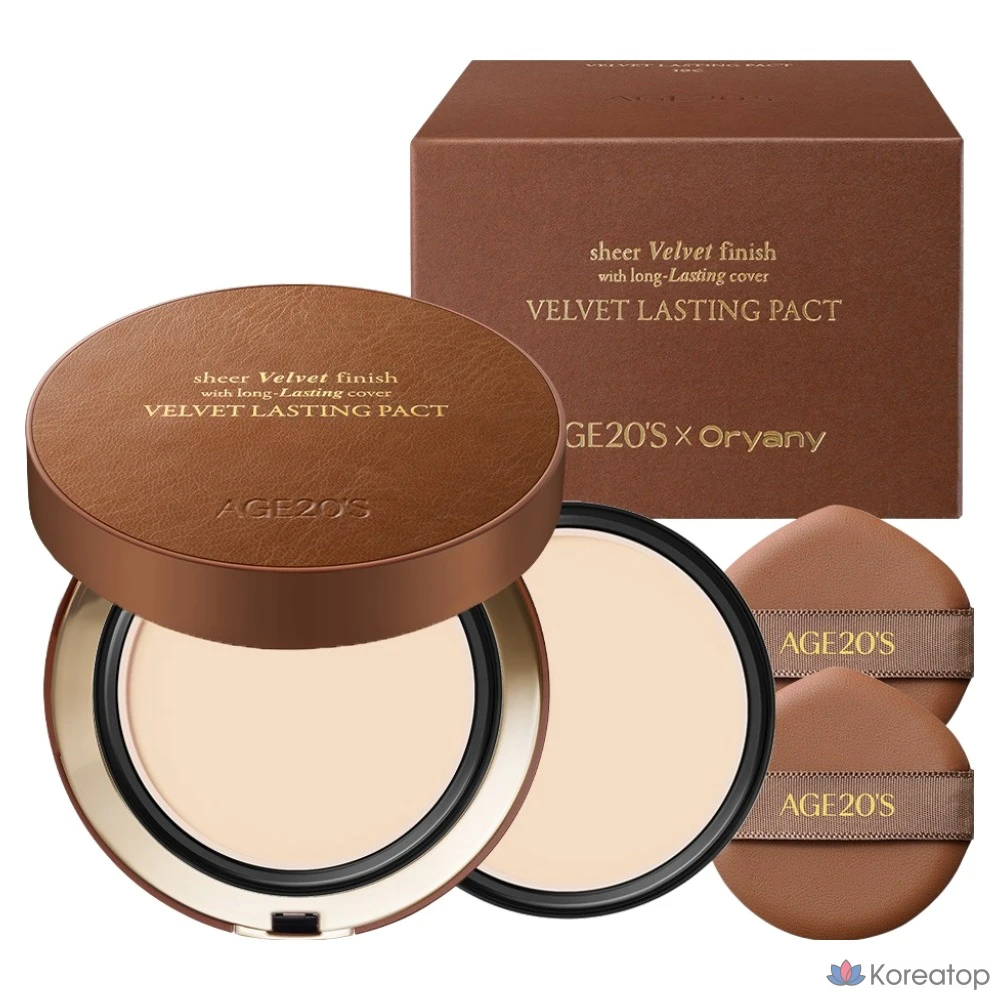 Береска Age 20's Velvet Lasting Pact Oyani Edition + набор сменных блоков, 21N SOFT, 1 комплект