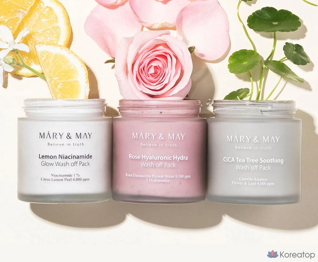 Смываемая маска для лица Marienmay Lemon Niacinamide Glow, 125 г, 1 упаковка