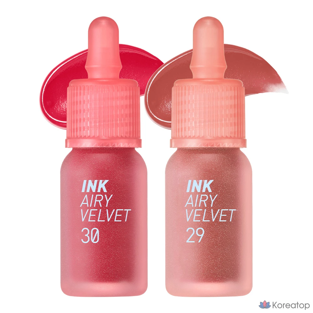 Peripera Ink the Airy Velvet, 030 Spirit Cherry, 029 Nourishing Fig, 1 шт., 4 г