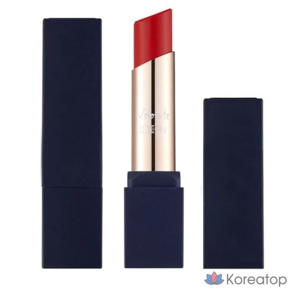 Матовая помада L'OCEAN Velouté Chiffon, 4 г, 1 шт., № 02, ретро красный.