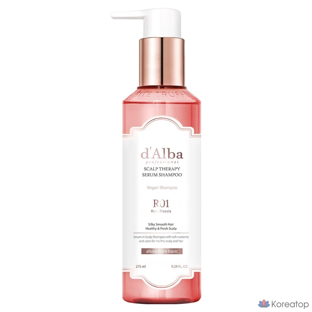 D'alba Professional Repairing Scalp Therapy Shampoo Rose Freesia, 275 мл, 1 шт.