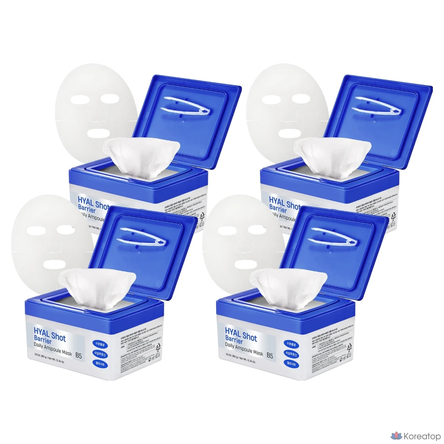 Тканевая маска для лица Dermatory Hyal-Shot Barrier Daily Ampoule Mask B5, 120 шт.