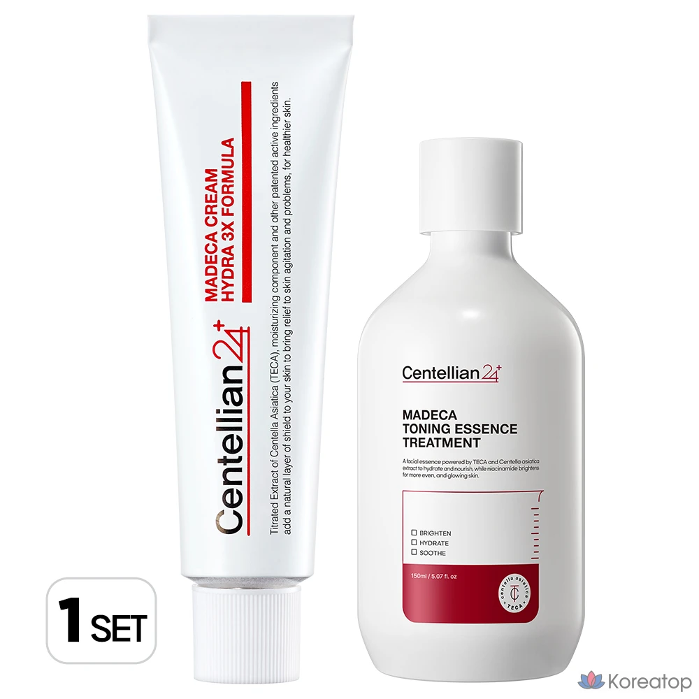Centellian24 Madeca Cream Hydra3X Formula 50 мл + Тонизирующая эссенция 150 мл, 1 комплект