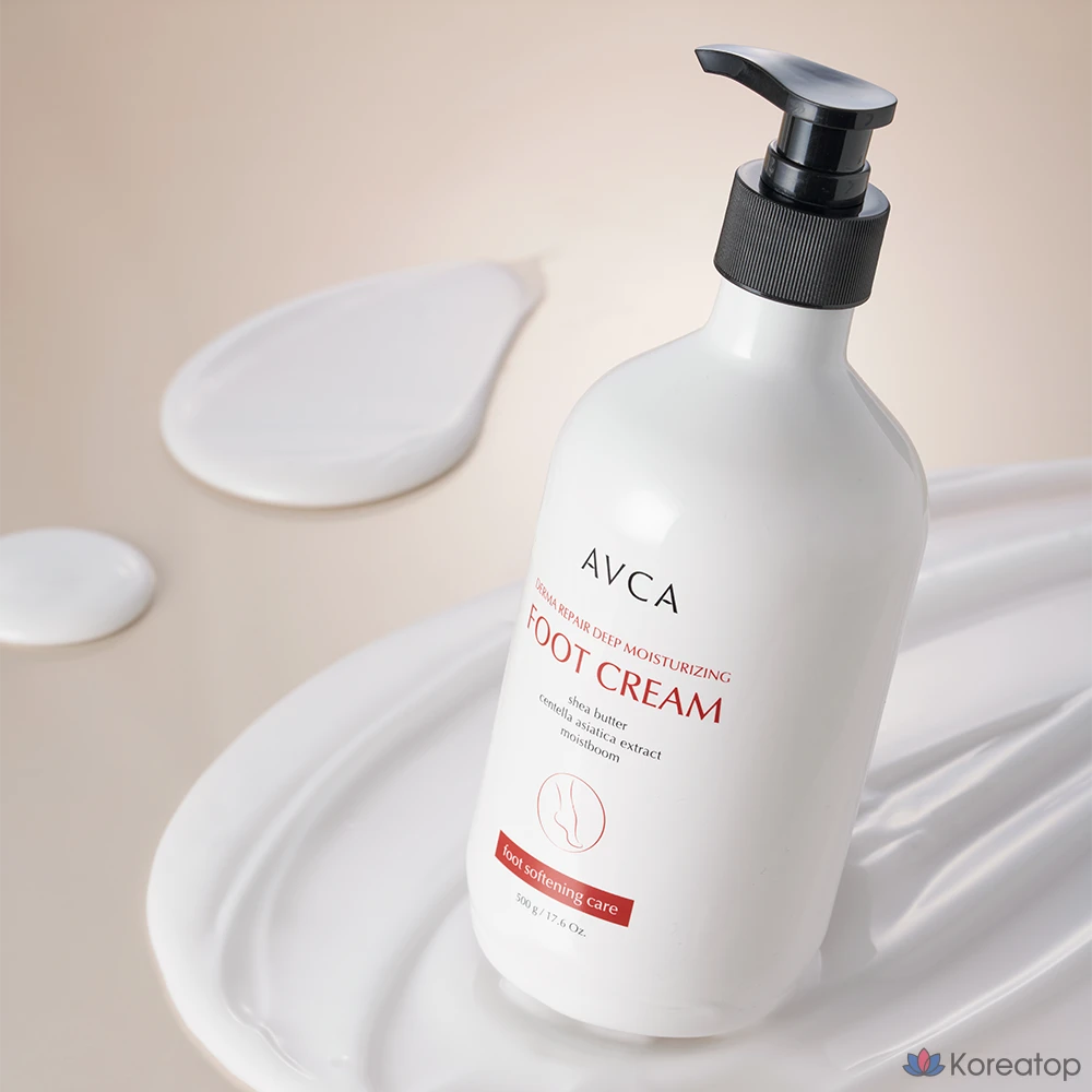 Высокоувлажняющий отшелушивающий крем для ног AVCA Derma Repair, 1 упаковка, 1 флакон, 500 мл