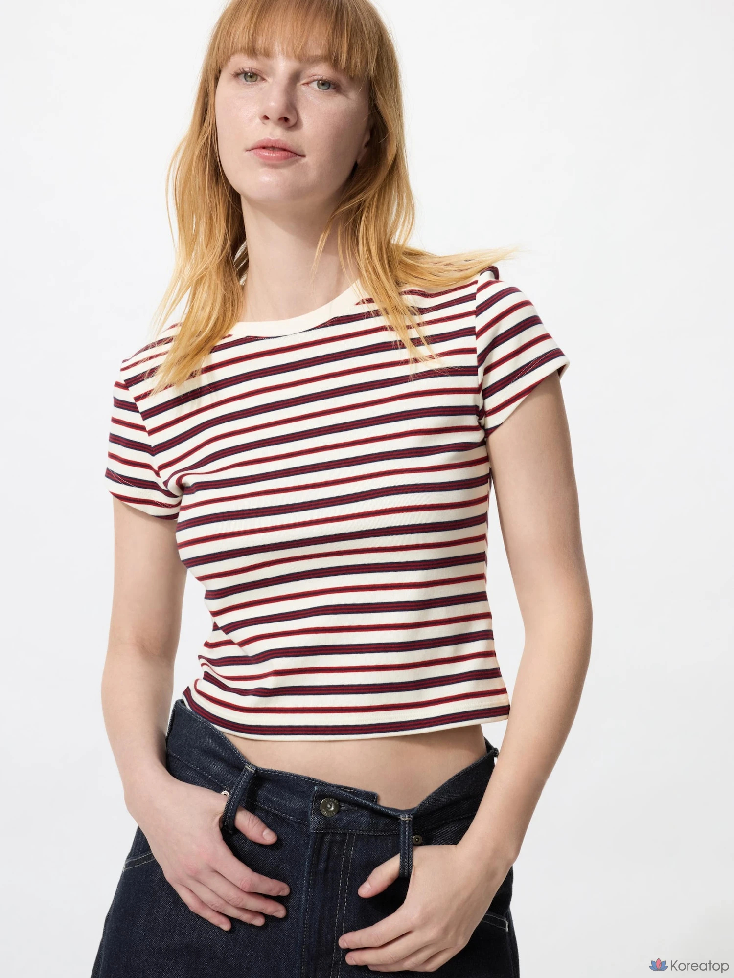 Футболка Uniqlo Mini T B, в полоску