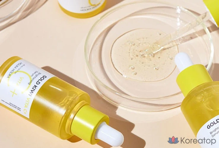 Holika Holika Gold Kiwi Vita C Plus Brightening Serum, 3 предмета, 3 комплекта, фото 6