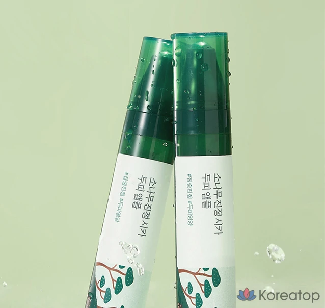 Ампула Round Lab Pine Calming Cica для успокаивающего ухода за кожей головы, 15 мл, 1 шт.