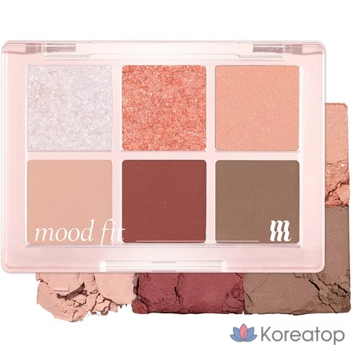 Палетка теней MERZY New Mood Fit Shadow Palette 5.4g, NM3 Sultree Shine, 1 шт.