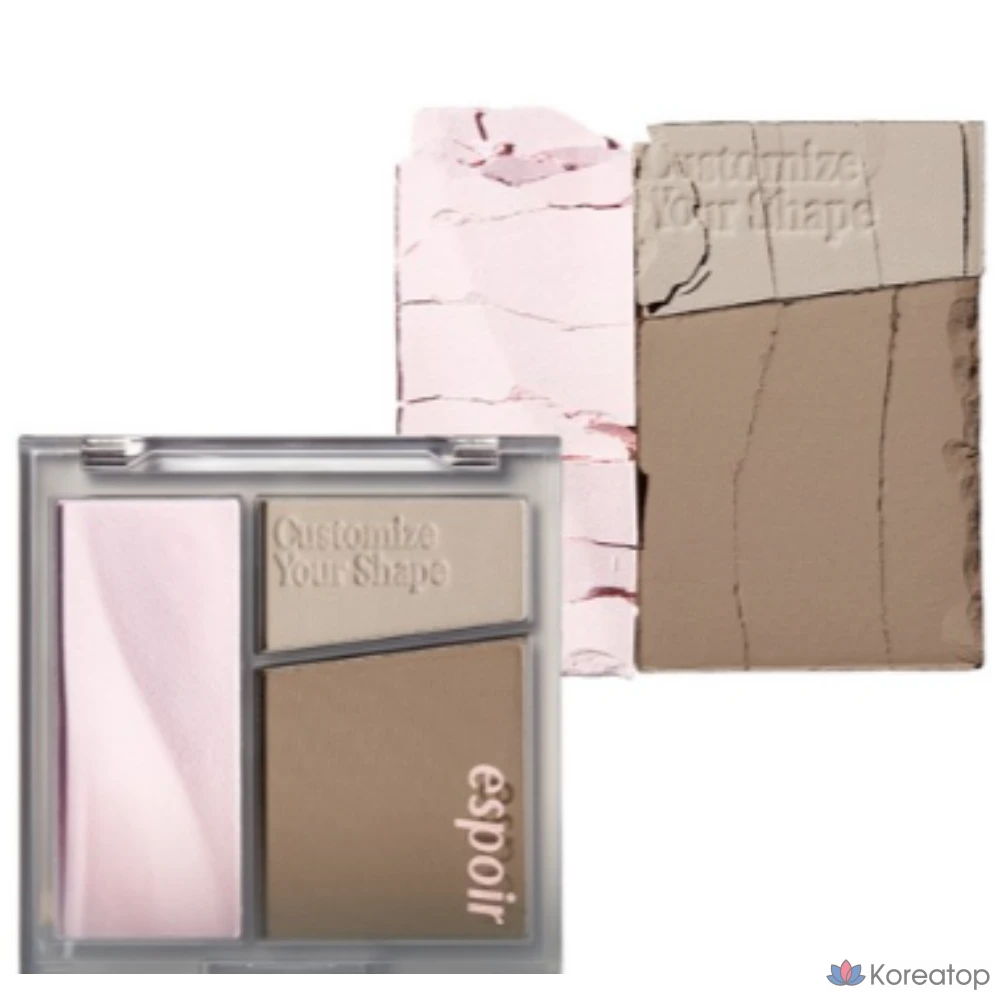 Палетка для контурирования Espoir Tone Pairing Contour Palette 10 г, № 2, холодный серый, 1 шт.
