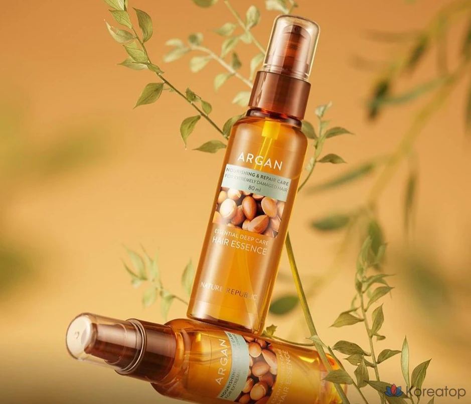 Эссенция для глубокого ухода за волосами Nature Republic Argan Essential, 80 мл, 1 шт.