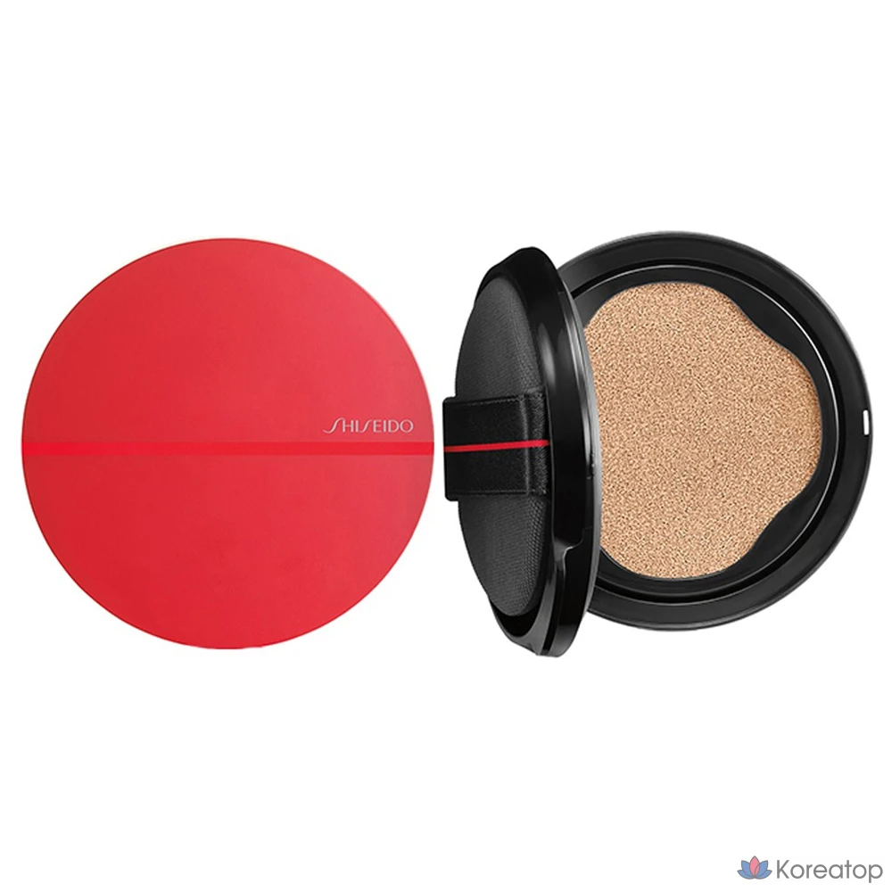 Кушон Shiseido Synchro Skin Glow Cushion Compact Case + Refill, оттенок Neutral 1.5, 13 г, 1 шт.