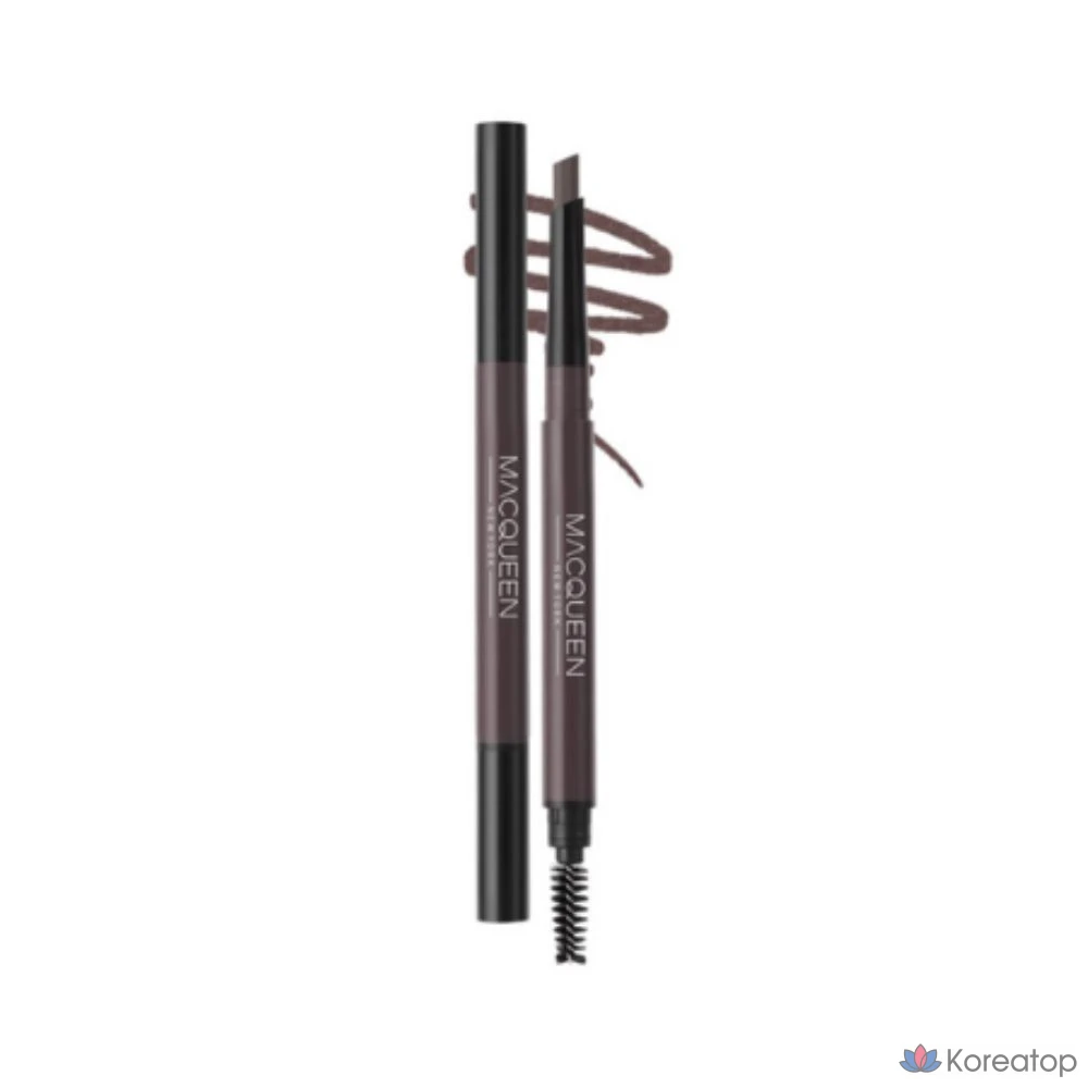 Карандаш для бровей Mqny New York My Strong Auto Eyebrow Pencil 0.35 г, натуральный коричневый, 1 упаковка