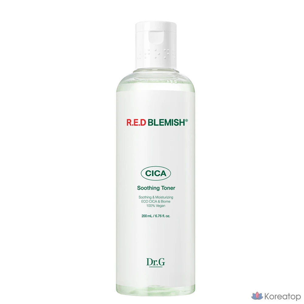 Успокаивающий тоник Dr. Ceuracle Red Blemish Cica, 200 мл, 1 шт.