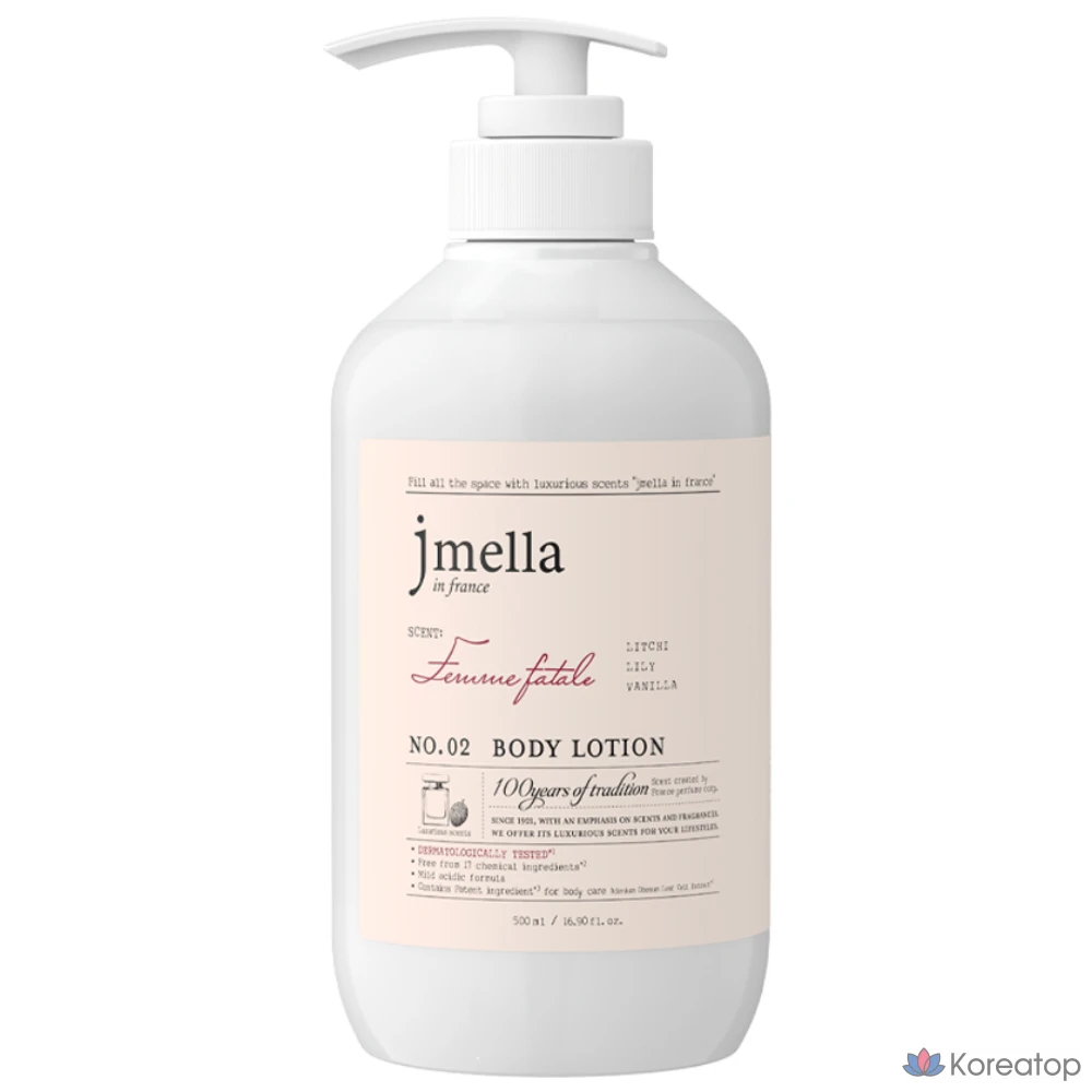 J.Mella In France Лосьон для тела Femme Fatale, 1 шт., 500 мл