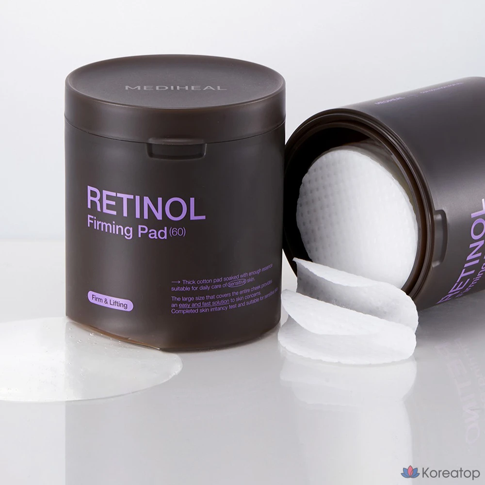 Укрепляющие подушечки Mediheal с ретинолом, 260 мл, 1 шт., 60 штук.