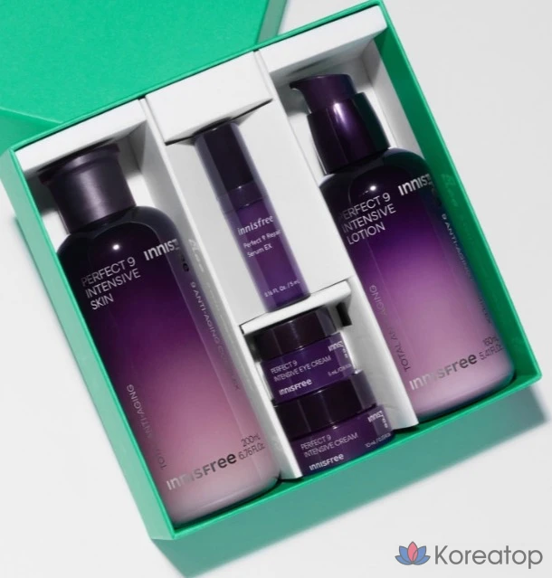 Набор для интенсивного ухода за кожей Innisfree New Perfect 9, 2 комплекта, фото 2