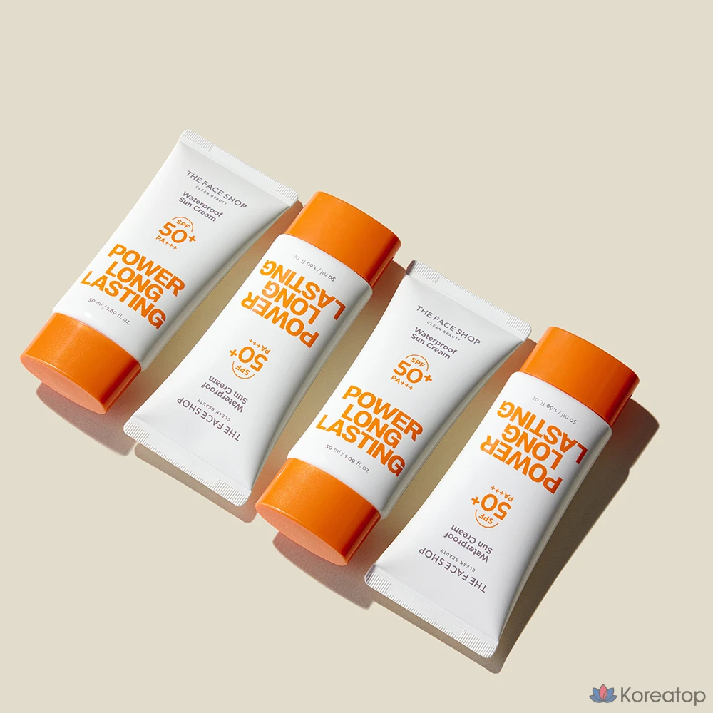 Солнцезащитный крем The Face Shop Power Long-Lasting Sun Cream SPF50+ PA+++, 50 мл, 1 шт.