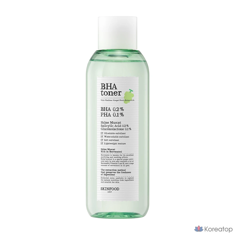 Тоник Skinfood Shine Muscat BHA, 200 мл, 1 шт.