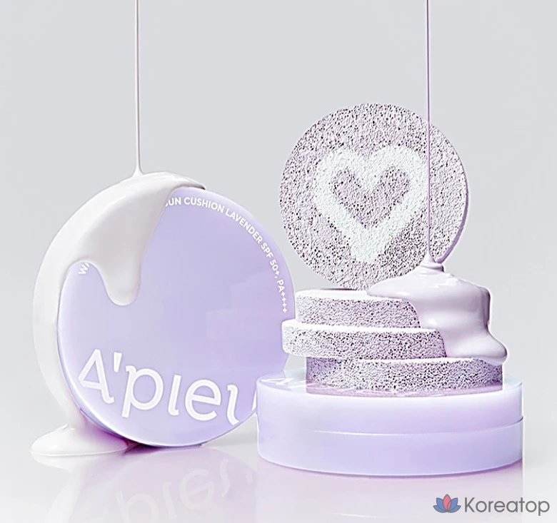 A'Pieu Water Lock Tone-Up Sun Cushion 15 г, лаванда, 1 шт.