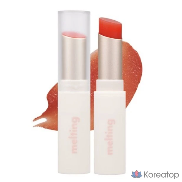Merge Glossy Melting Tinted Color Lip Balm, GL2 TANGERINE WISH, 4 г, 1 шт.