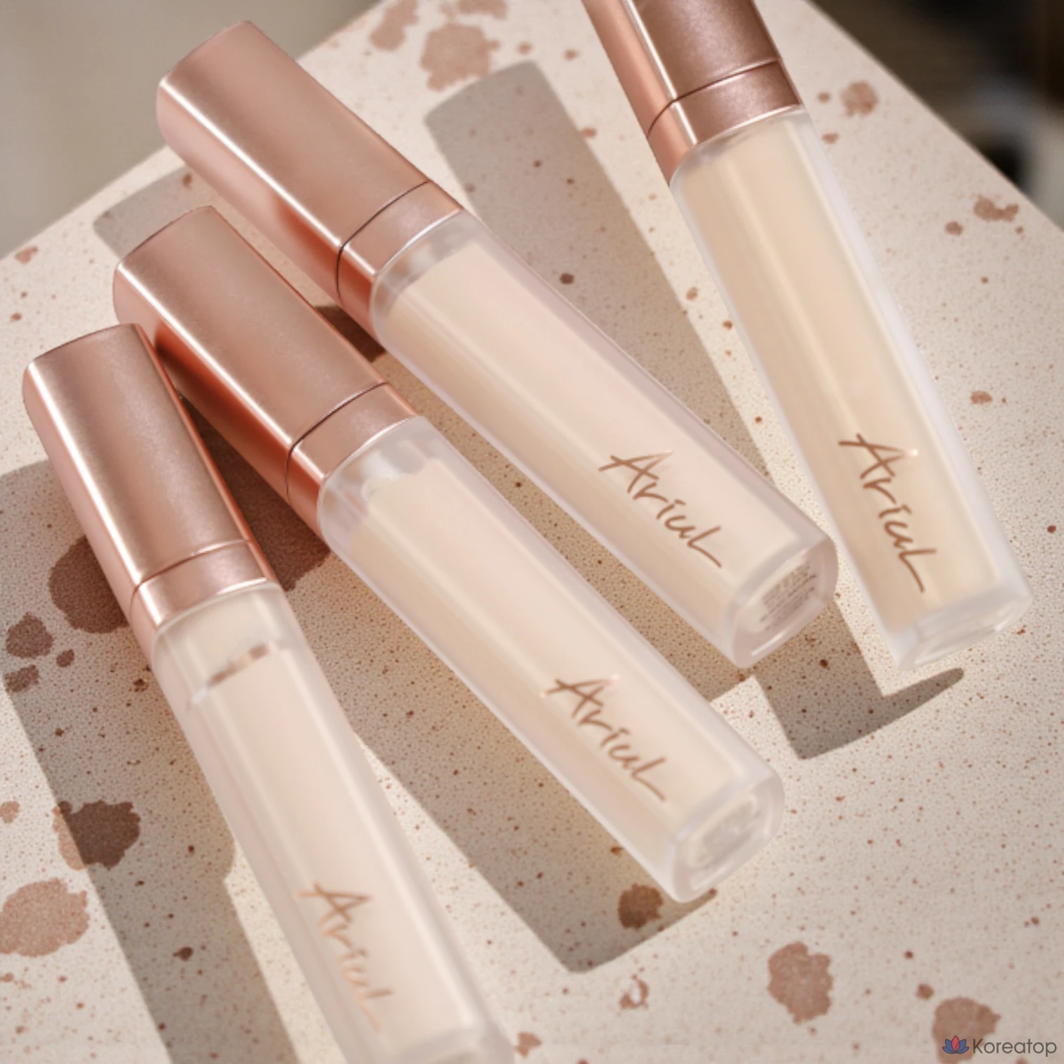 Консилер Ariel Ink Feeder Perfect Fit, 6,5 г, 4 цвета, эффект «бумажной кожи», маскировка недостатков и пор, гладкое прилегание, основа под макияж, естественное покрытие, ровный цвет, плотное покрытие, диагональный наконечник, 1 шт., № 2 Nudy Natural