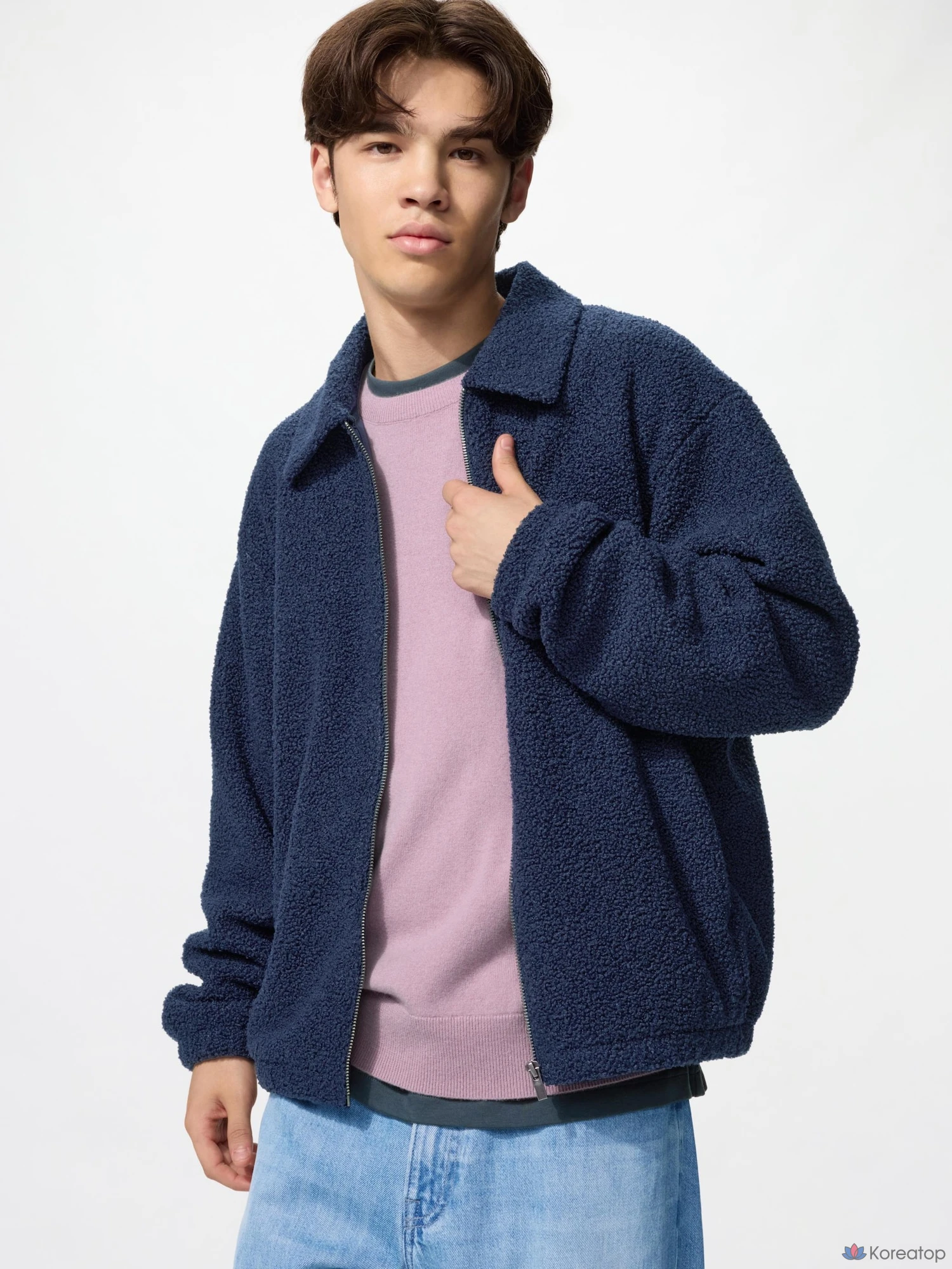 Бомбер Uniqlo Boa Fleece Blouson