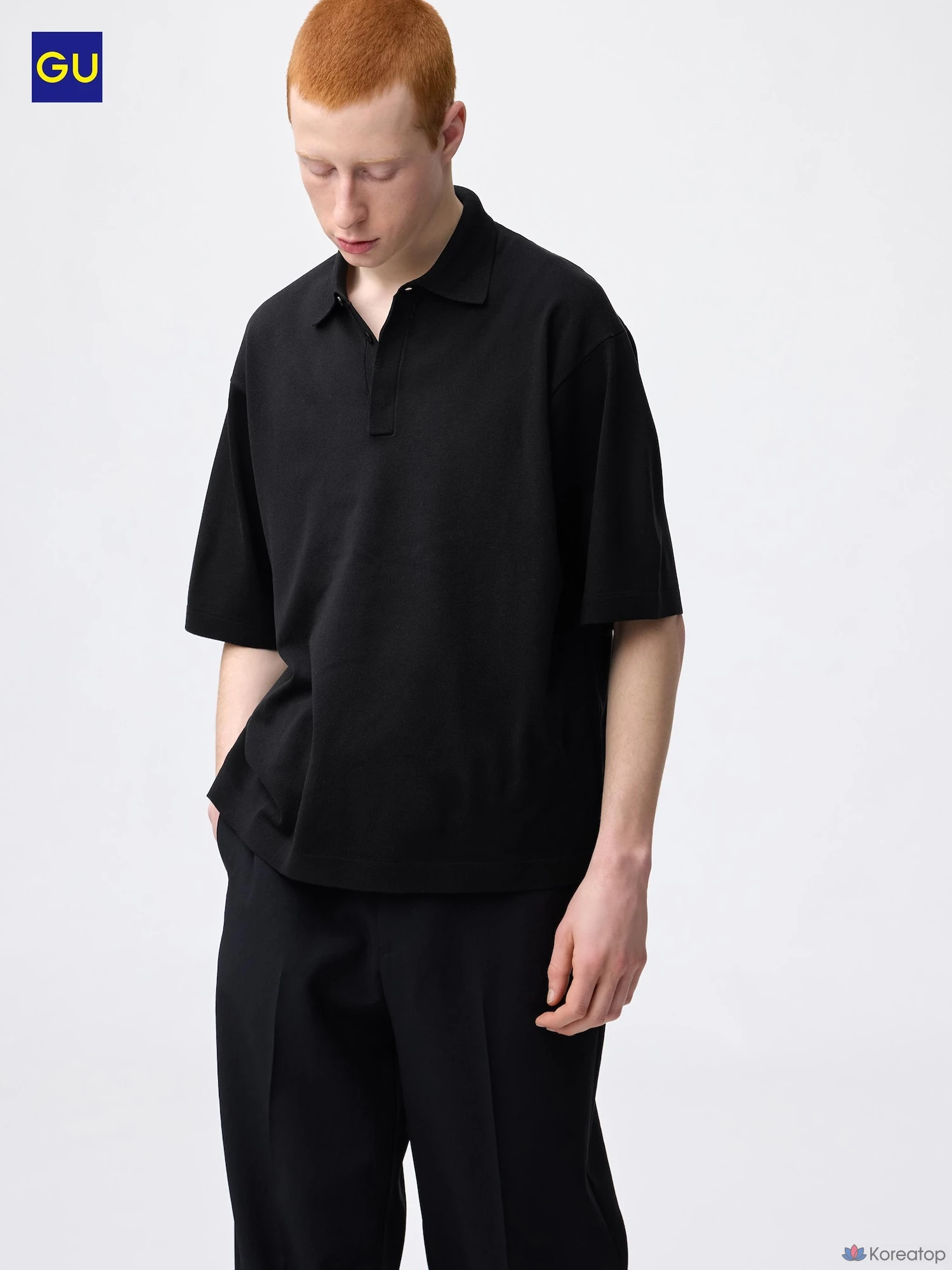 Рубашка поло Uniqlo Washable Knit Polo Shirt (Short Sleeve)