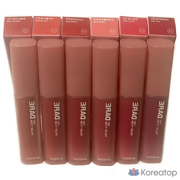 Тинт Missha Dare Tint Melty Velvet 4,5 г (№ 1-6), № 2 Rosy Full Day, 1 шт.