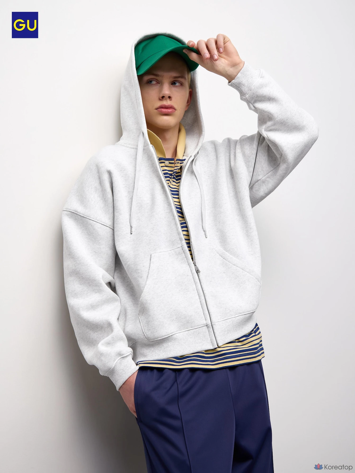 Худи на молнии Uniqlo Heavyweight Sweat Cocoon Full Zip Hoodie