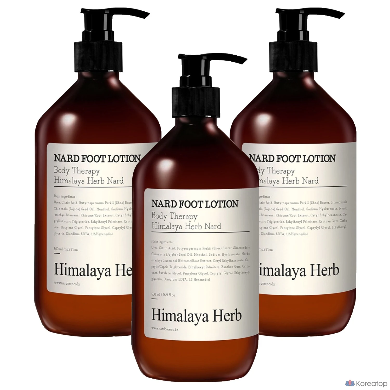 Лосьон для ног NARD, 1 упаковка, 3 флакона, 500 мл