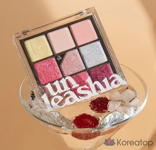 Палетка теней для век Unleashia Glitterpedia, № 7, оттенок «Персиковый», 1 шт.